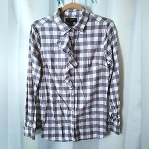 Banana Republic Plaid Classic Fit (Size: M)